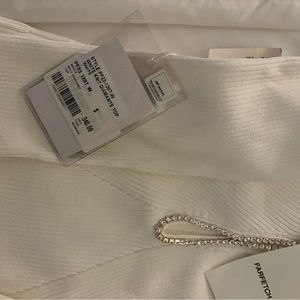 Beautiful detailed white long sleeve shirt - diamanté knit top